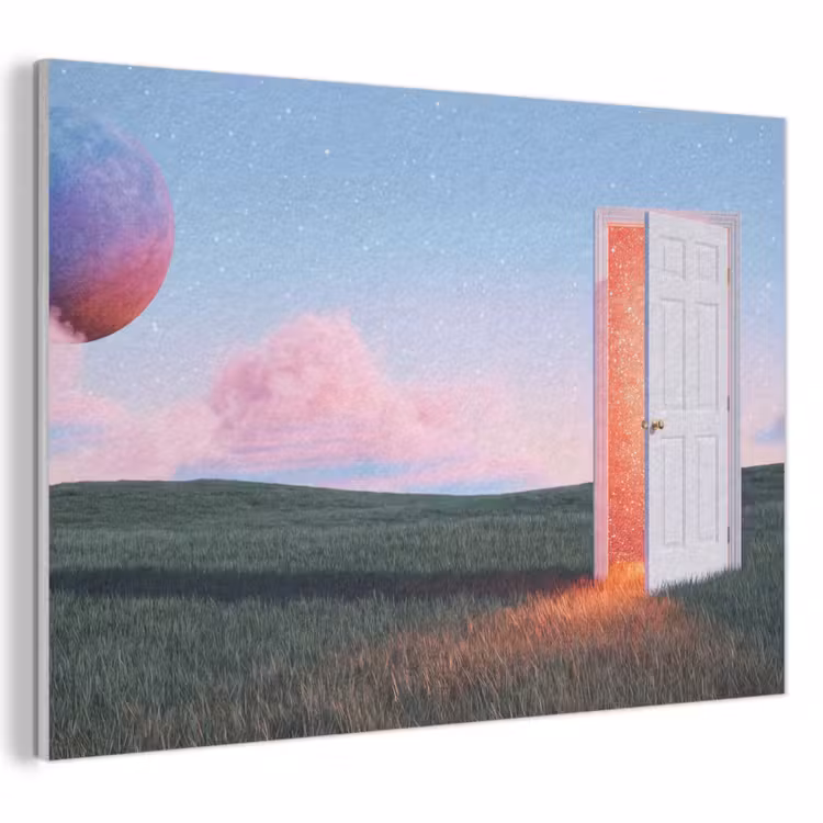 Akoestisch schilderij - Deur - Fantasie - Ruimte — 1