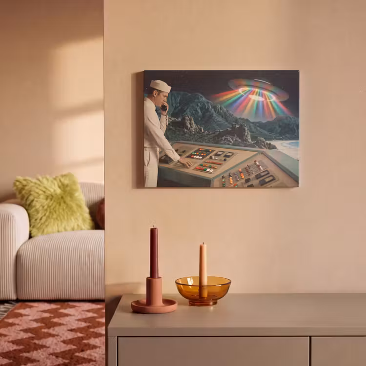 Akoestisch schilderij - Man - Controlekamer - Strand — 2