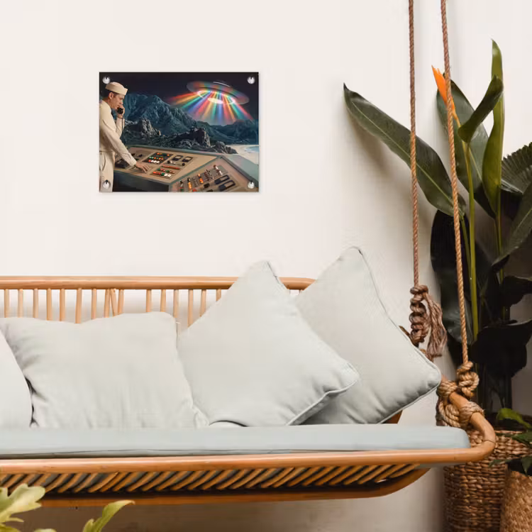Tuinposter - Man - Controlekamer - Strand — 5