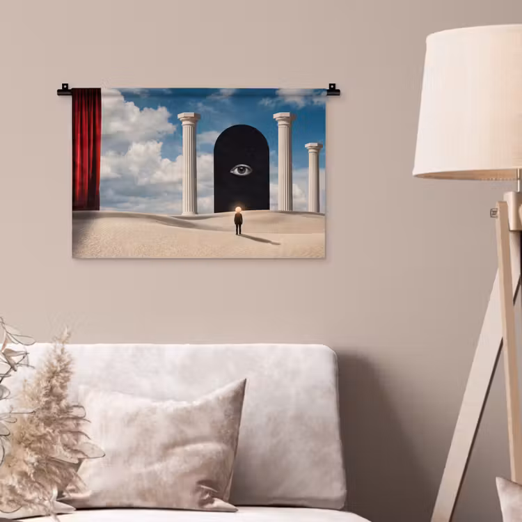 Wandkleed - Droom - Woestijn - Oog — 2