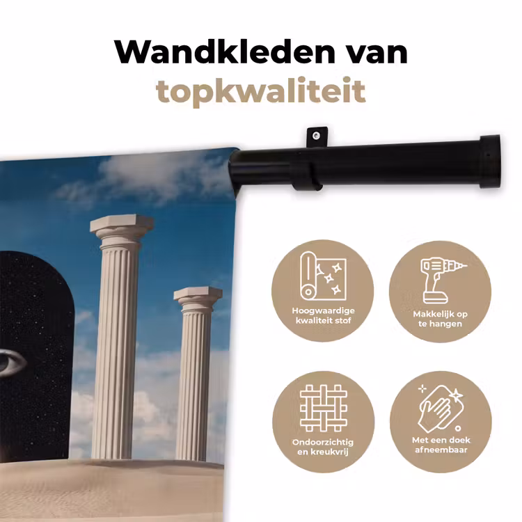 Wandkleed - Droom - Woestijn - Oog — 3