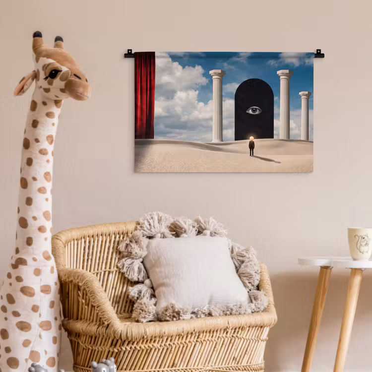 Wandkleed - Droom - Woestijn - Oog — 5