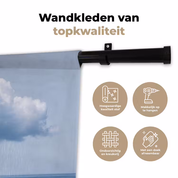 Wandkleed - Wolk - Regen - Natuur — 3