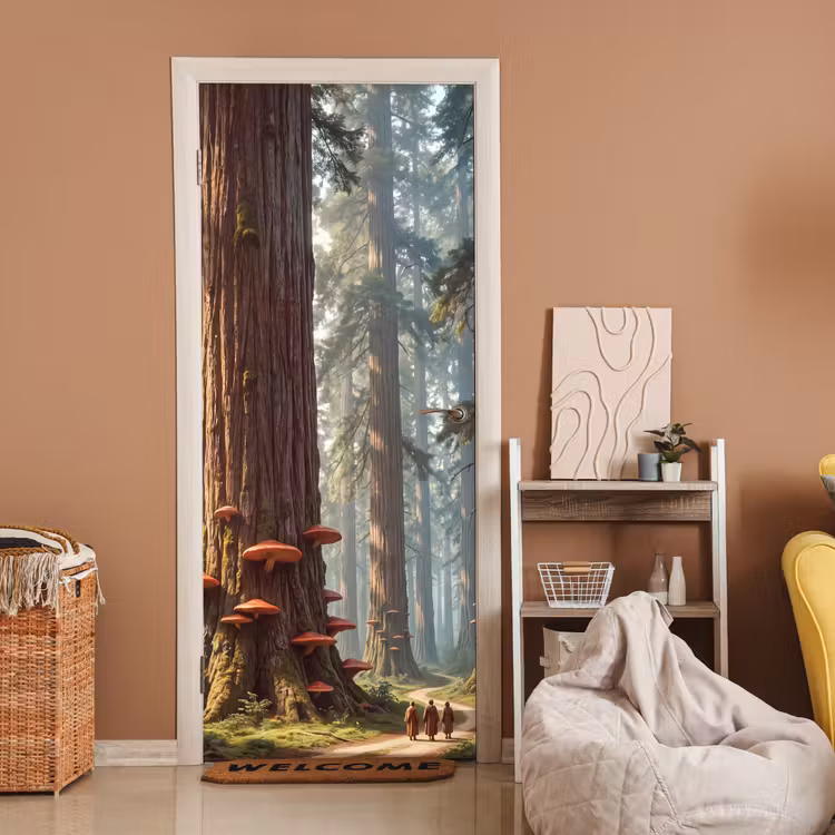 Deursticker - Bos - Bomen - Natuur — 2