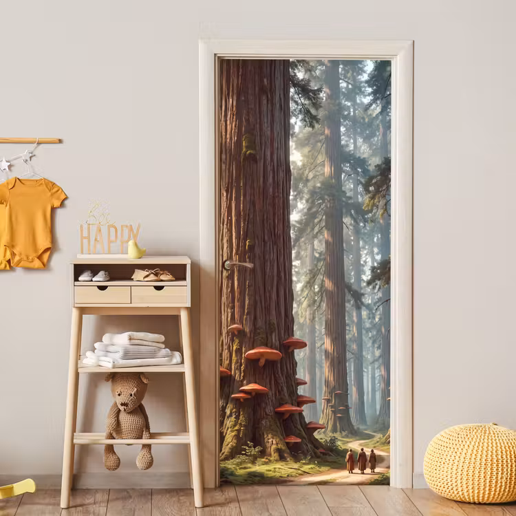 Deursticker - Bos - Bomen - Natuur — 6