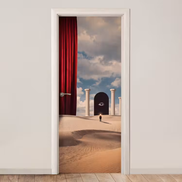 Deursticker - Droom - Woestijn - Oog — 1