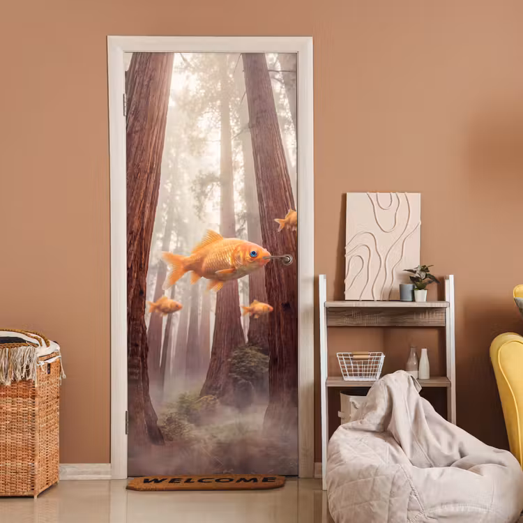 Deursticker - Vis - Bos - Fantasie — 2