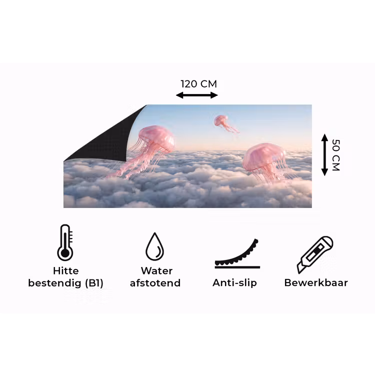 Keukenloper - Roze dier - Wolken — 5