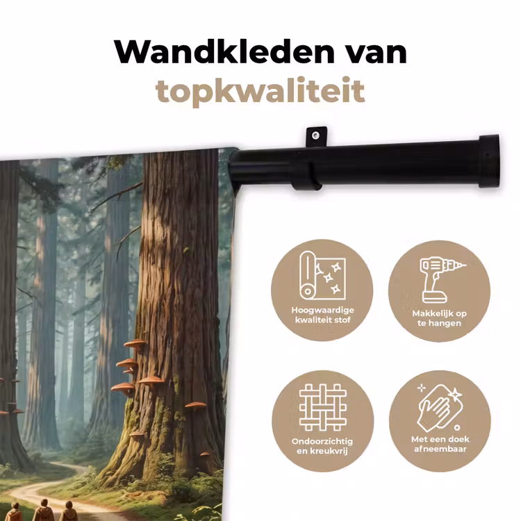 Wandkleed - Bos - Bomen - Natuur — 3