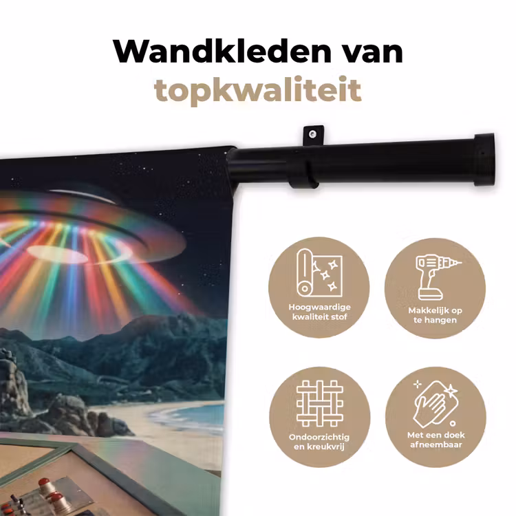 Wandkleed - Man - Controlekamer - Strand — 3