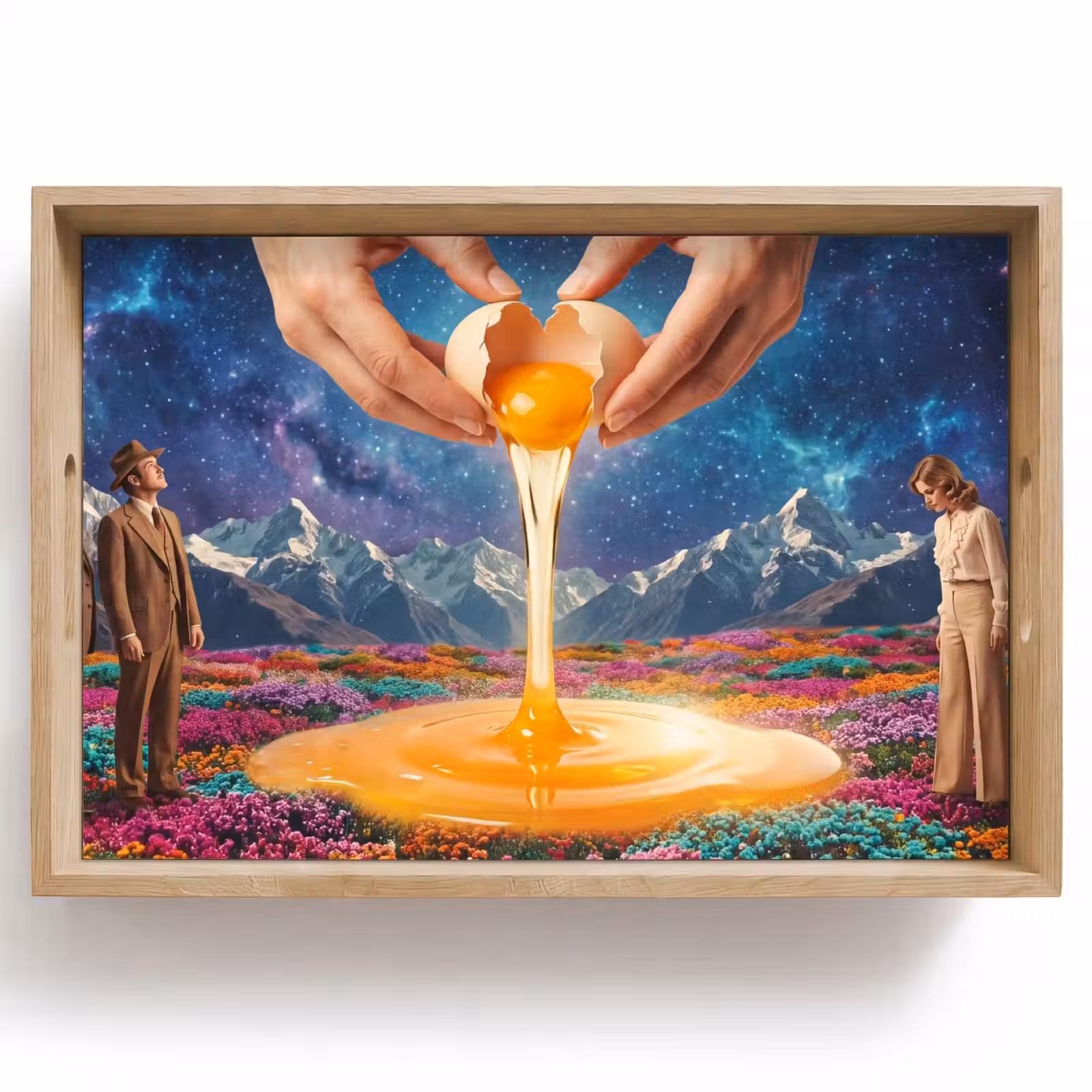 Dienblad - Handen - Ei - Surrealisme — 1
