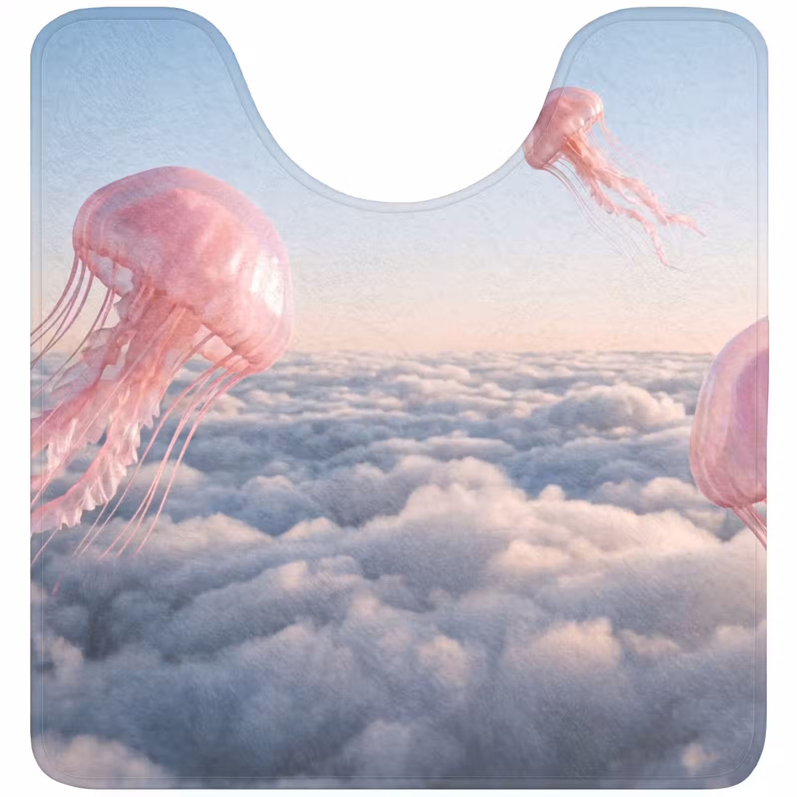 Wc Mat - Roze dier - Wolken — 1