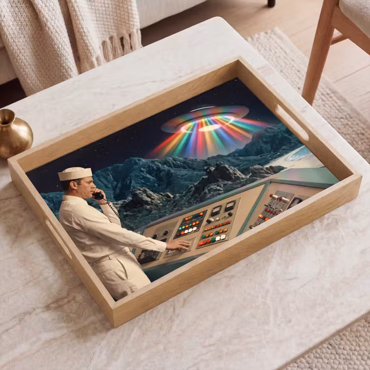 Dienblad - Man - Controlekamer - Strand — 2