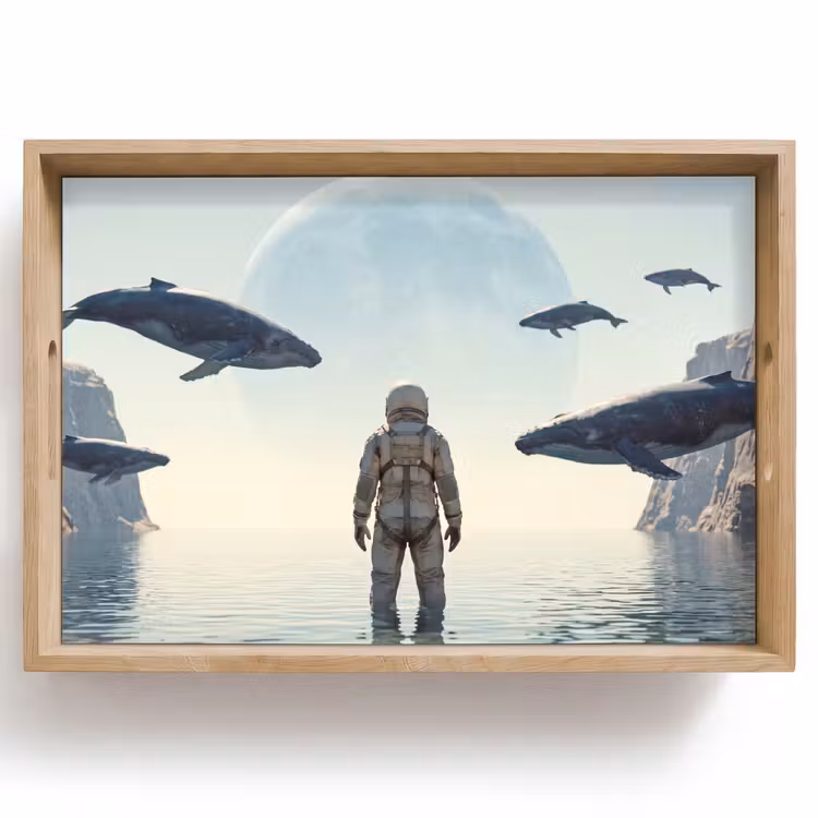 Dienblad - Ruimtevaarder - Walvis - Fantasie — 1