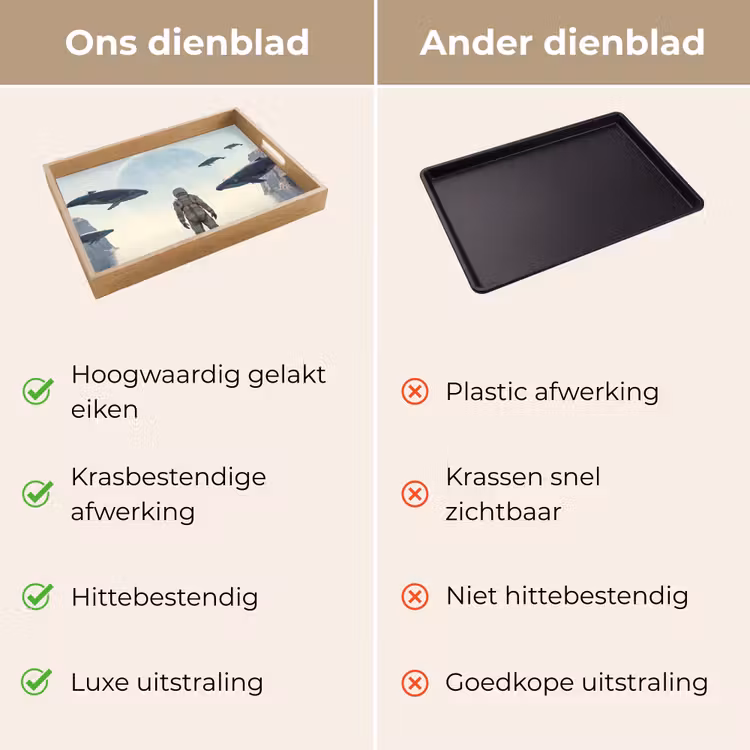 Dienblad - Ruimtevaarder - Walvis - Fantasie — 3