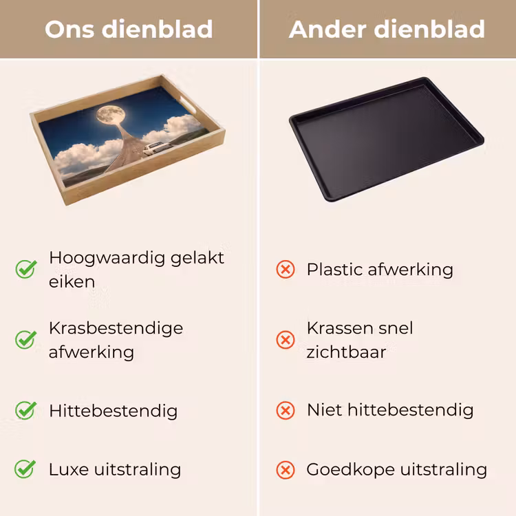 Dienblad - Weg - Maan - Nacht — 3