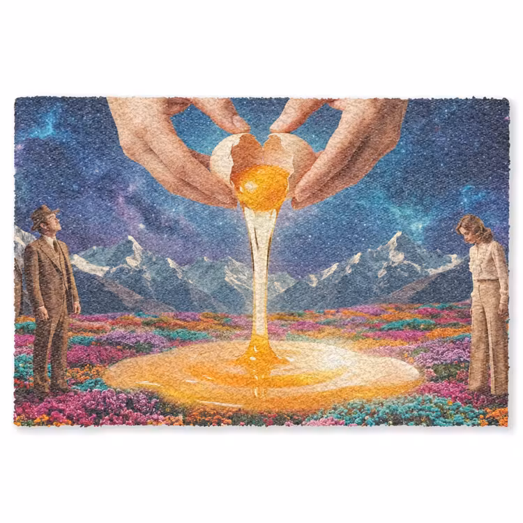 Vloerkleed - Handen - Ei - Surrealisme — 1