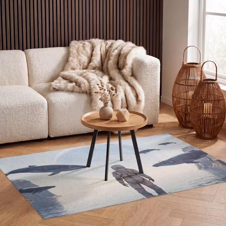Vloerkleed - Ruimtevaarder - Walvis - Fantasie — 3