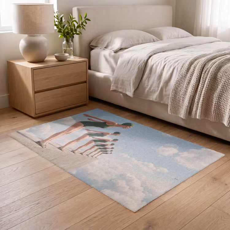 Vloerkleed - Vrouwen - Duikhouding - Wolken — 5