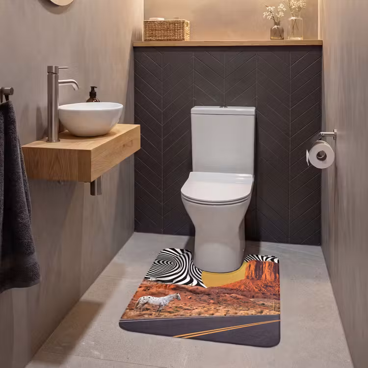 Wc Mat - Paard - Woestijn - Natuur — 2