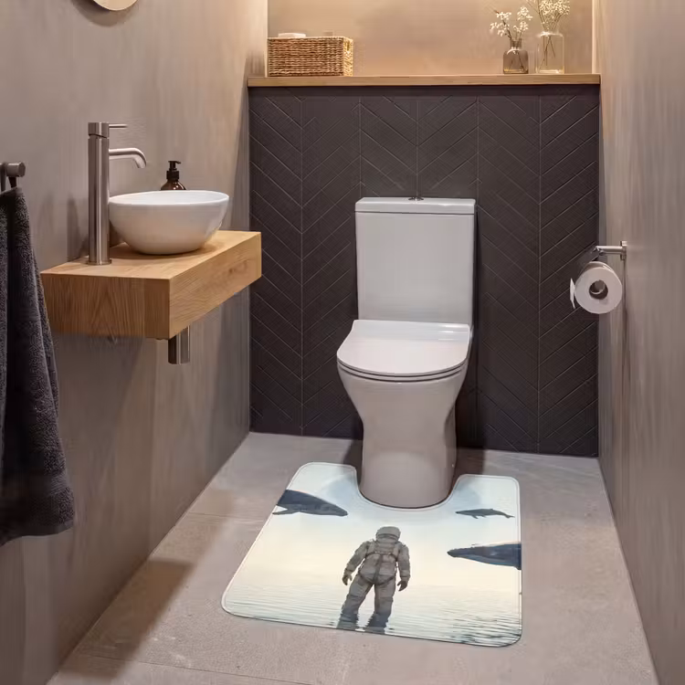 Wc Mat - Ruimtevaarder - Walvis - Fantasie — 2