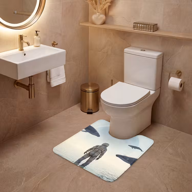 Wc Mat - Ruimtevaarder - Walvis - Fantasie — 3