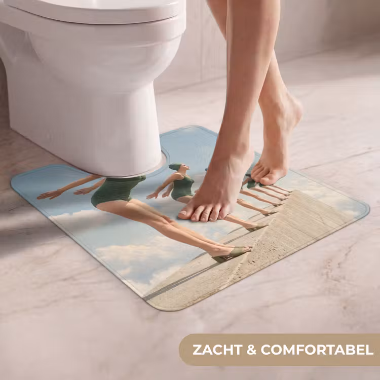 Wc Mat - Vrouwen - Duikhouding - Wolken — 5