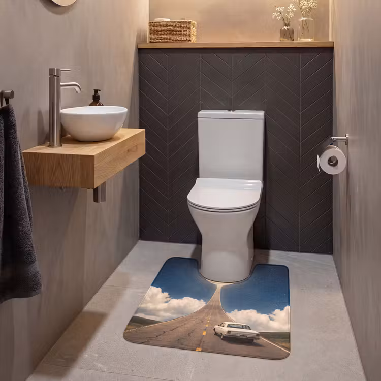Wc Mat - Weg - Maan - Nacht — 2