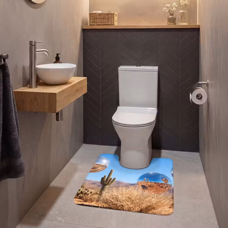 Wc Mat - Woestijn - Spiegelbal - Kunst — 2