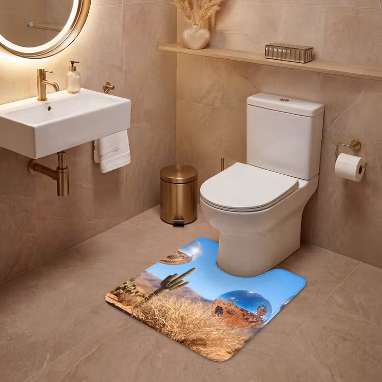 Wc Mat - Woestijn - Spiegelbal - Kunst — 3