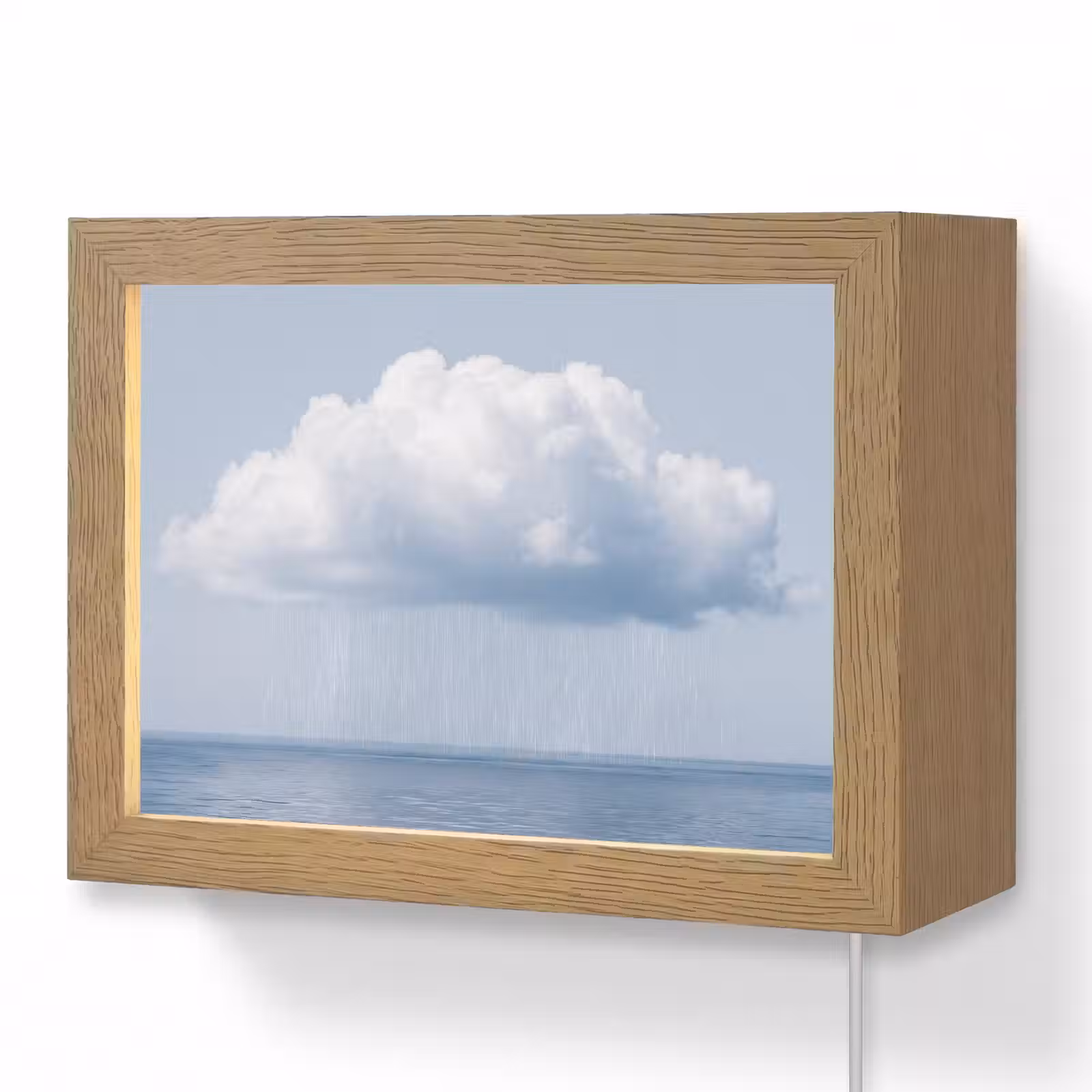 Lightbox - Wandlamp - Wolk - Regen - Natuur — 1