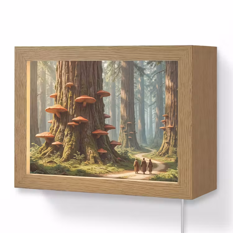 Lightbox - Wandlamp - Bos - Bomen - Natuur — 1
