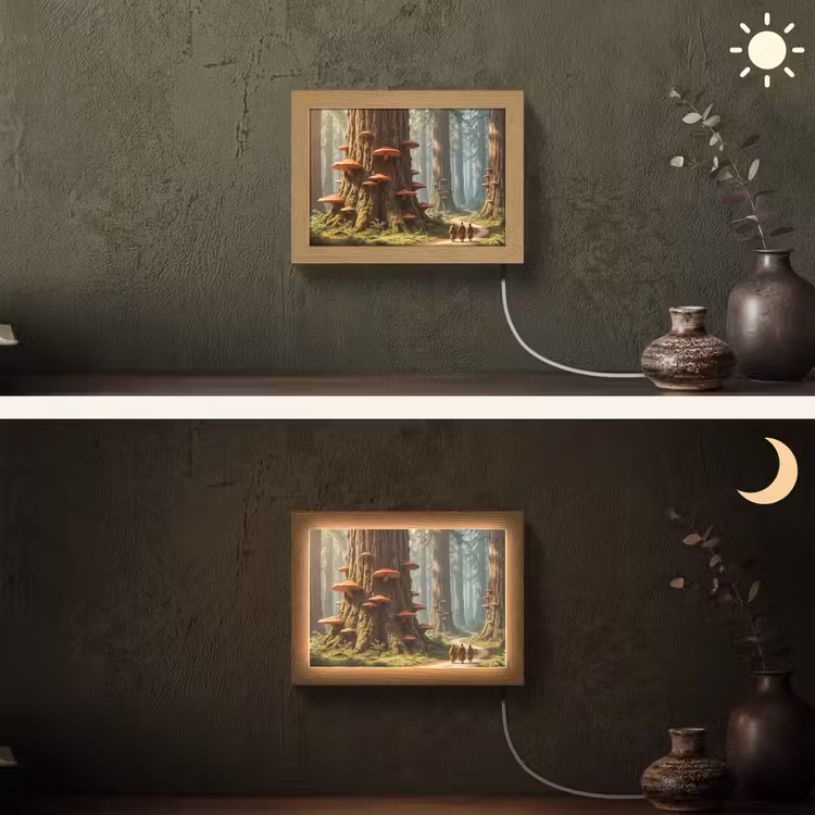 Lightbox - Wandlamp - Bos - Bomen - Natuur — 3