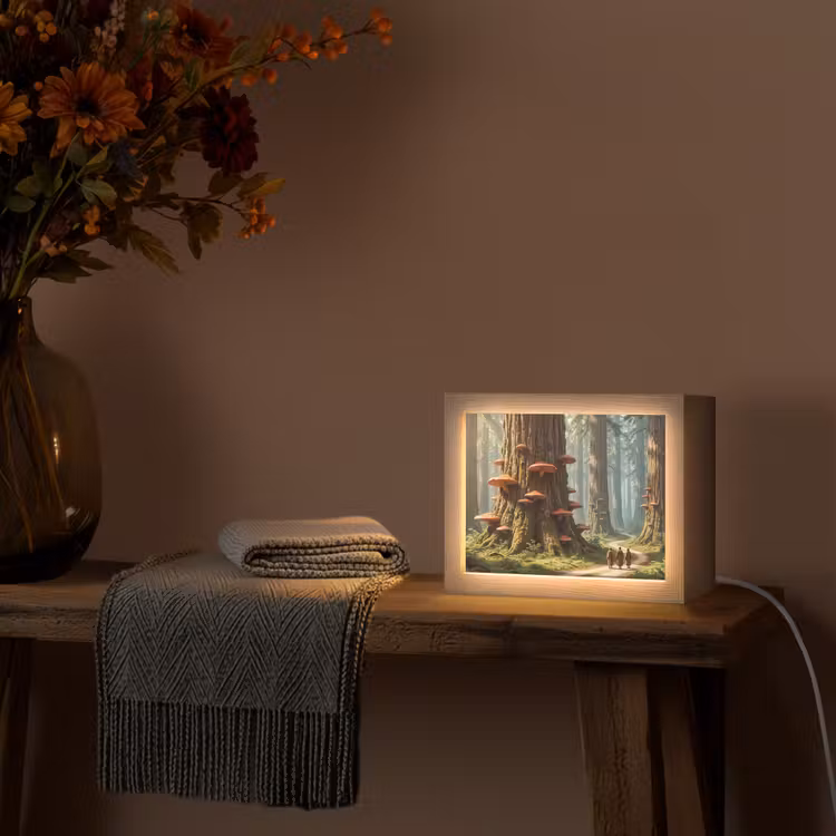 Lightbox - Wandlamp - Bos - Bomen - Natuur — 5