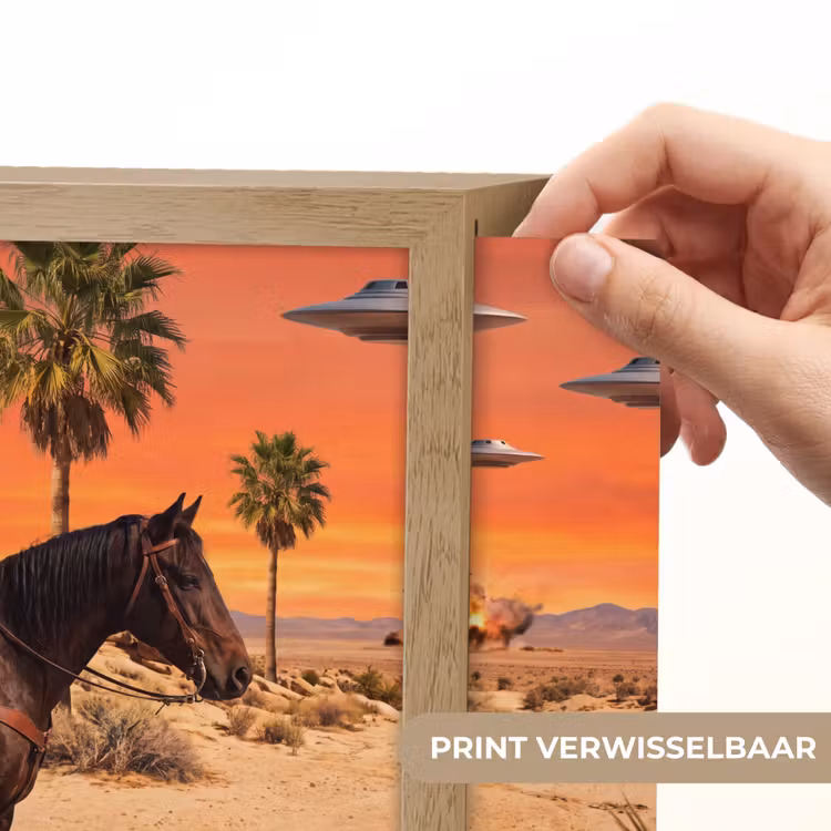 Lightbox - Wandlamp - Cowboy - Paard - Woestijn — 6