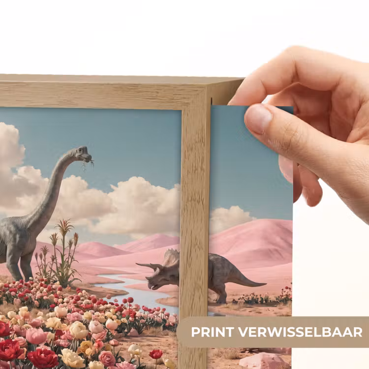Lightbox - Wandlamp - Dinosaurus - Roze - Landschap — 6