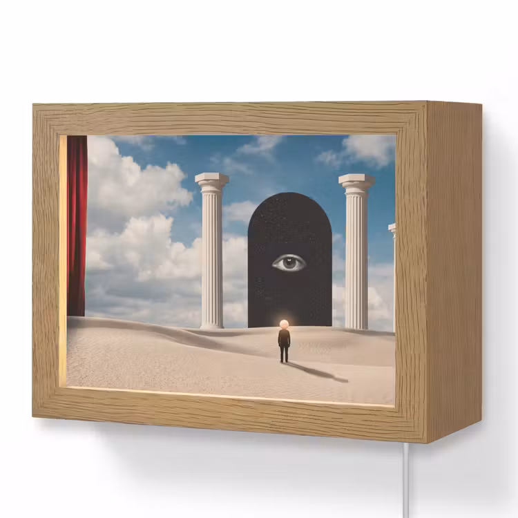 Lightbox - Wandlamp - Droom - Woestijn - Oog — 1