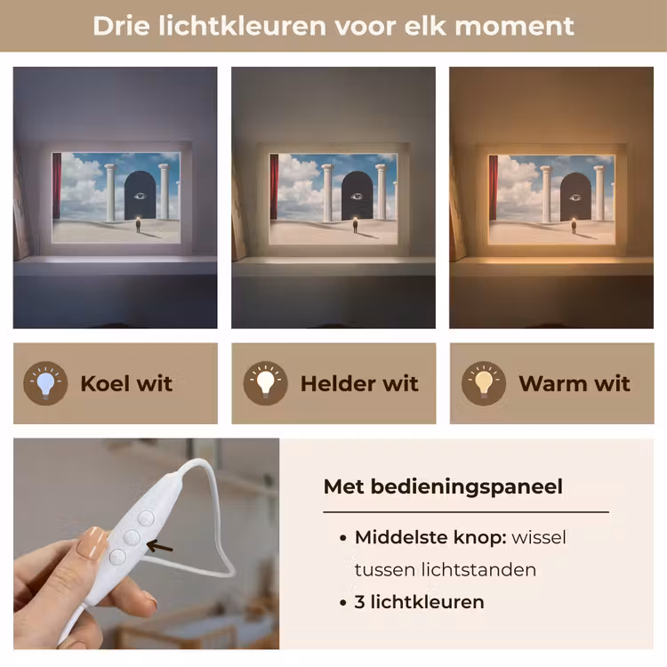 Lightbox - Wandlamp - Droom - Woestijn - Oog — 7