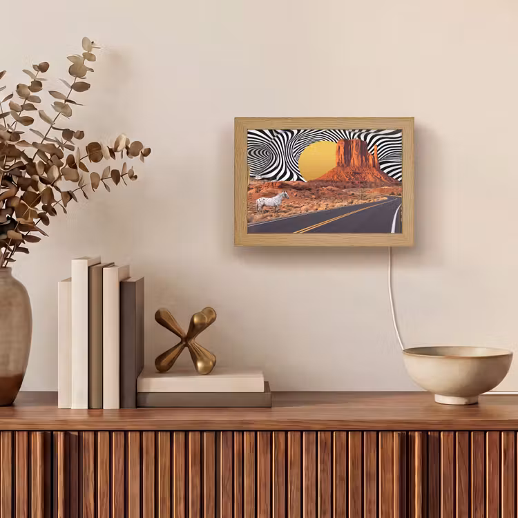 Lightbox - Wandlamp - Paard - Woestijn - Natuur — 4