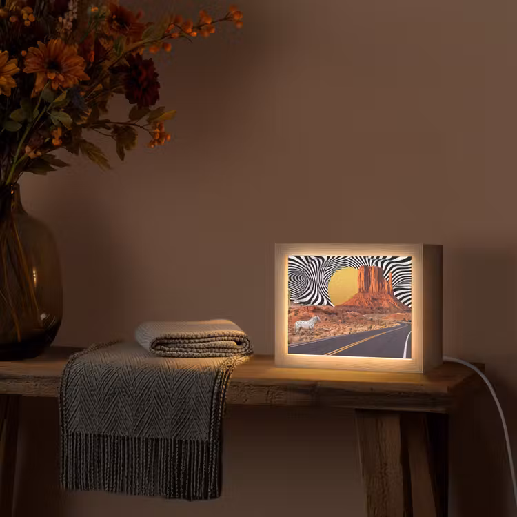 Lightbox - Wandlamp - Paard - Woestijn - Natuur — 5