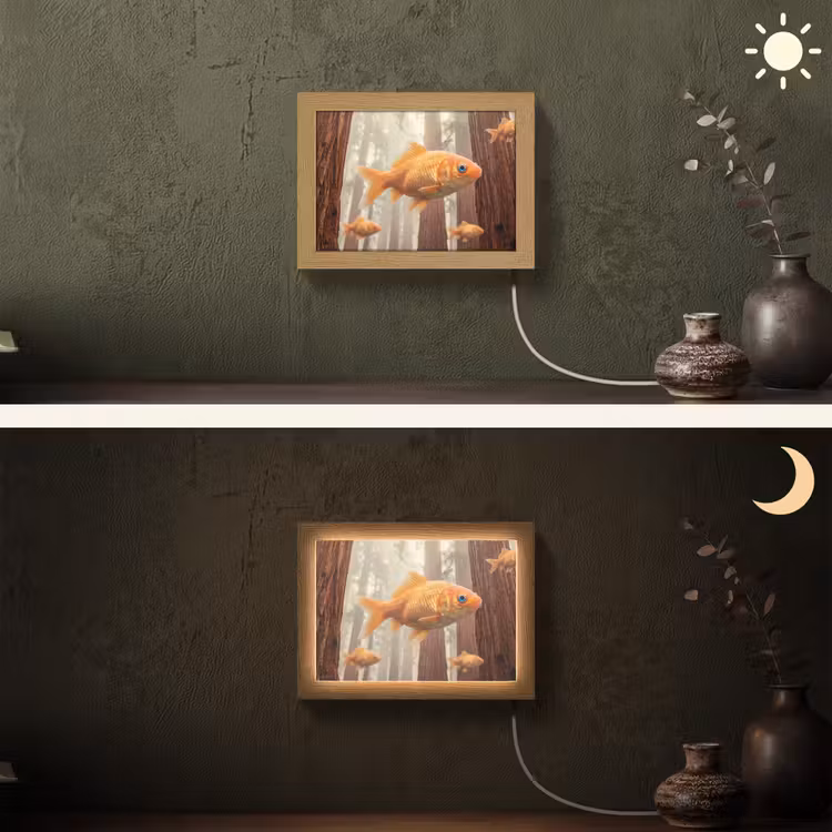 Lightbox - Wandlamp - Vis - Bos - Fantasie — 3
