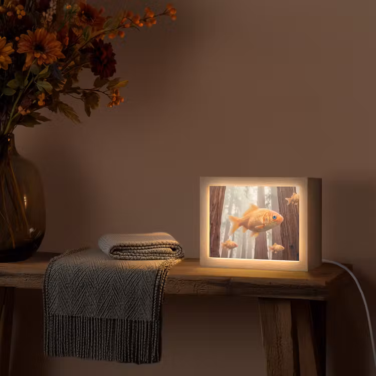 Lightbox - Wandlamp - Vis - Bos - Fantasie — 5