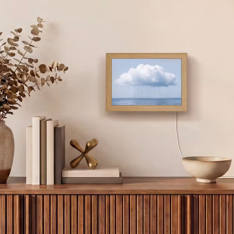 Lightbox - Wandlamp - Wolk - Regen - Natuur — 4