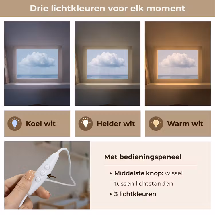 Lightbox - Wandlamp - Wolk - Regen - Natuur — 7