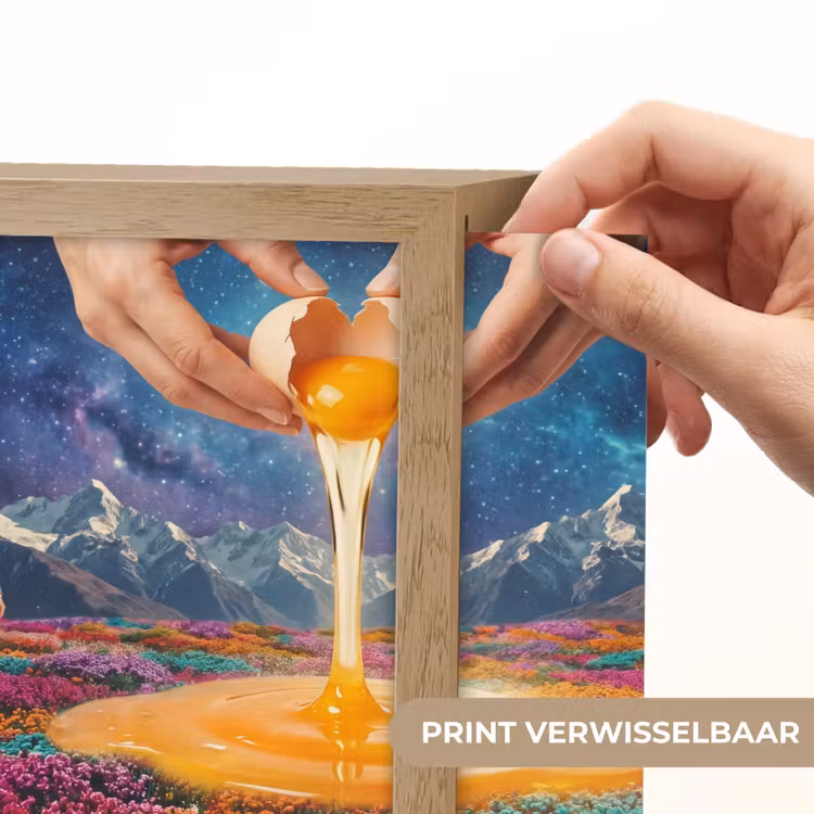 Lightbox - Wandlamp - Handen - Ei - Surrealisme — 6