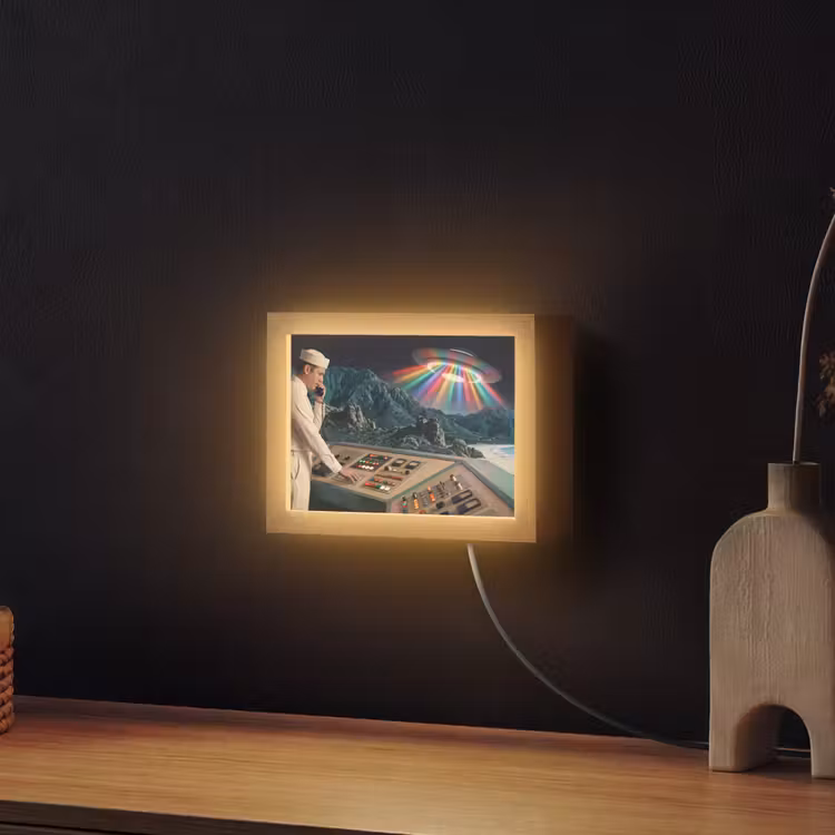 Lightbox - Wandlamp - Man - Controlekamer - Strand — 2
