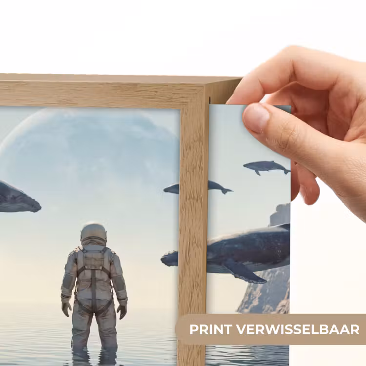 Lightbox - Wandlamp - Ruimtevaarder - Walvis - Fantasie — 6