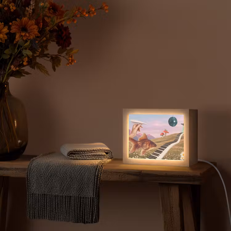 Lightbox - Wandlamp - Vis - Natuur - Abstract — 5