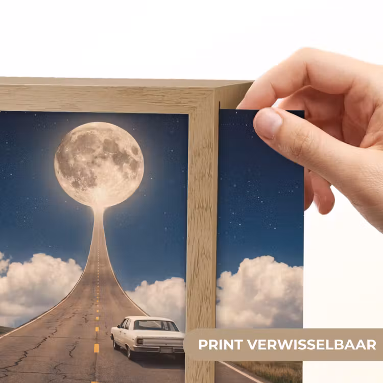 Lightbox - Wandlamp - Weg - Maan - Nacht — 6