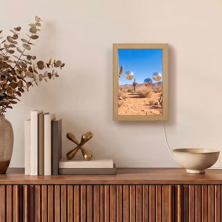 Tafellamp - Woestijn - Spiegelbal - Kunst — 4